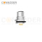 M12 M Code Female 4+PE Circular Connector-Panel Mount,Solder Connection,M16x1.5, Front Fastened