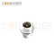 M12 M Code Female 4+PE Circular Connector-Panel Mount,Solder Connection,M16x1.5, Rear Fastened