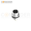 M12 X Code Female Circular Connector,Panel Mount,Data Transmission,Solder Connection,M16x1.5, Rear Fastened