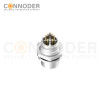 M12 X Code Female Circular Connector,Panel Mount,Data Transmission,Solder Connection,M16x1.5, Rear Fastened