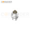 M12 X Code Female Circular Connector,Panel Mount,Data Transmission,Solder Connection,M16x1.5, Rear Fastened
