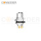 M12 X Code Female Circular Connector-Panel Mount,Solder Connection,M16x1.5, Front Fastened