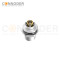 M12 X Code Female Circular Connector-Panel Mount,Solder Connection,M16x1.5, Front Fastened