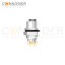 M12 X Code Female Circular Connector-Panel Mount,Solder Connection,M16x1.5, Rear Fastened