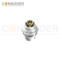 M12 X Code Female Circular Connector-Panel Mount,Solder Connection,M16x1.5, Rear Fastened