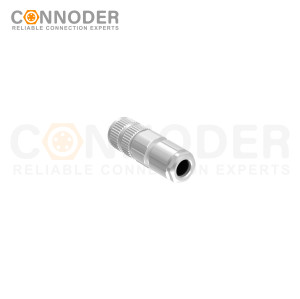 M12 X Coded Female Straight Circular Connector-Metal Assembled,Field Wireable,Screw Connection,Shielded,PG7