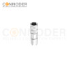 M12 X Coded Female Straight Circular Connector-Metal Assembled,Field Wireable,Screw Connection,Shielded,PG7