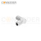 M12 X Code Female Angle Circular Connector-Metal Assembled,Field Wireable,Screw Connection,Shielded,PG7