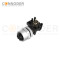 M12 X Coded Female Angle Circular Connector-Panel Mount, PCB Dip-solder Connection,Rear Fastened,M12x1.0,