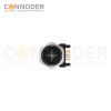 M12 X Coded Female Angle Circular Connector-Panel Mount, PCB Dip-solder Connection,Rear Fastened,M12x1.0,