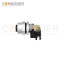 M12 X Coded Female Angle Circular Connector-Panel Mount, PCB Dip-solder Connection,Rear Fastened,M12x1.0,