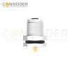 M5 3 Pin Female Circular Connector-Panel Mount,Solder Connectio, Front Fastened