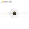 M5 3 Pin Female Circular Connector-Panel Mount,Solder Connectio, Front Fastened