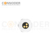 M5 3 Pin Circular Connectors Board Rear Mount Male Socket PCB Style, Solder, Front Fastened
