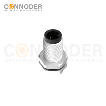 Wholesale M5 Male 3 Pin Circular Connector | Board Rear Mount Male Socket PCB Style, Solder, Front Fastened