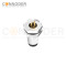 M5 3 Pin Circular Connectors Board Rear Mount Male Socket PCB Style, Solder, Front Fastened