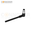 M5 Male Sensor Connecting-Right Angle Overmolded Cable,UL, PUR, black,Solder Connection,A code