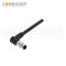 M5 Male Sensor Connecting-Right Angle Overmolded Cable,UL, PUR, black,Solder Connection,A code