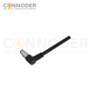 M5 Male Sensor Connecting-Right Angle Overmolded Cable,UL, PUR, black,Solder Connection,A code