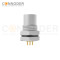 M8 5 Pin Circular Connectors Board Rear Mount Female Socket PCB Style, Solder, Front Fastened