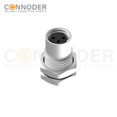 Wholesale M8 Female 3 Pin Circular Connector | Panel Mount,Solder Connectio,M8*0.5, Front Fastened