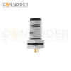 M8 3 Pin Circular Connectors Board Rear Mount Male Socket , Solder, Front Fastened