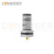 M8 3 Pin Circular Connectors Board Rear Mount Male Socket , Solder, Front Fastened