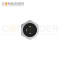 M8 3 Pin Circular Connectors Board Rear Mount Male Socket , Solder, Front Fastened