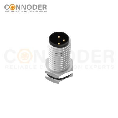 Wholesale M8 Male 4 Pin Circular Connector | Board Rear Mount Male Socket , Solder, Front Fastened