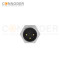 M8 3 Pin Circular Connectors Board Rear Mount Male Socket PCB Style, Solder, Front Fastened