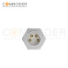 M8 3 Pin Male Circular Connector-Panel Mount,Solder Connectio,M8*0.5, Rear Fastened