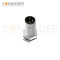M8 Male Circular Connector-Panel Mount,Solder Connection,D code,M8*0.5, Front Fastened