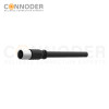 M5 Female Cable Sensor Connecting Cables Straight Overmolded Cable,UL, PUR, black,Solder Connection,A code
