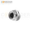 Wholesale M9 8 Pin Circular Connectors Board Rear Mount Female Socket PCB Style, Solder, Front Fastened