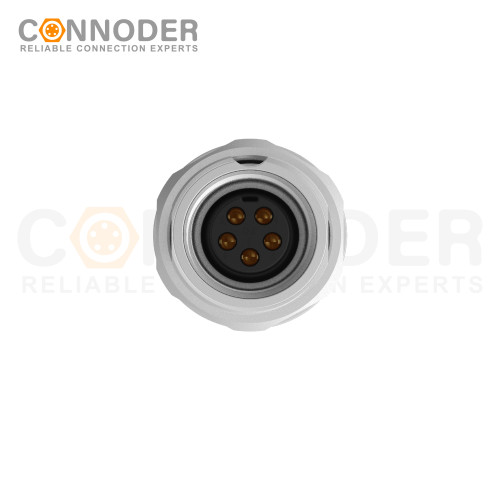 Wholesale M9 8 Pin Circular Connectors Board Rear Mount Female Socket PCB Style, Solder, Front Fastened