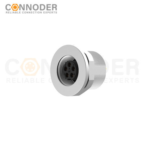 Wholesale M9 5 Pin Circular Connectors Front Mount Female Solder Connectio, Rear Fastened