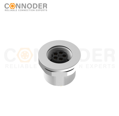 Wholesale M9 5 Pin Circular Connectors Front Mount Female Solder Connectio, Rear Fastened