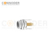 M9 8 Pin Circular Connectors Board Front Mount Female Socket PCB Style, Solder, Rear Fastened