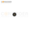 M9 Female Cable Connector-Straight Overmolded Cable,UL, PUR, black,Solder Connection,A code,