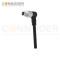 M9 Male Sensor Connecting-Right Angle Overmolded Cable,UL, PUR, black,Solder Connection