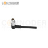 M9 Male Sensor Connecting-Right Angle Overmolded Cable,UL, PUR, black,Solder Connection