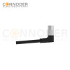 M9 Female Sensor Connecting-Right Angle Overmolded Cable,UL, PUR, black,Solder Connection