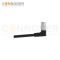 M9 Female Sensor Connecting-Right Angle Overmolded Cable,UL, PUR, black,Solder Connection