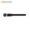 M9 Female Sensor Connecting-Right Angle Overmolded Cable,UL, PUR, black,Solder Connection