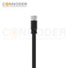 M8 Female Cable Connector-Straight Overmolded Cable,UL, PUR, black,Solder Connection,A code
