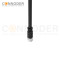 M8 Female Cable Connector-Straight Overmolded Cable,UL, PUR, black,Solder Connection,A code