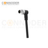 M8 Male Sensor Connecting-Right Angle Overmolded Cable,UL, PUR, black,Solder Connection,A code