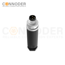 Wholesale M8 Male 4 Pin Circular Connector | Field Wireable,Straight Plastic Assembled,Solder Connection,A code,