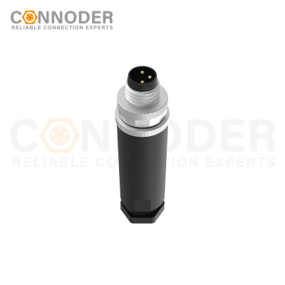 Wholesale M8 Male 4 Pin Circular Connector | Field Wireable,Straight Plastic Assembled,Solder Connection,A code,