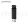 M8 Female Circular Connector-Field Wireable,Straight Plastic Assembled,Solder Connection,A code,